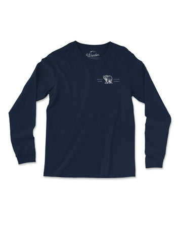 Unisex Wander Boldly LS - Navy